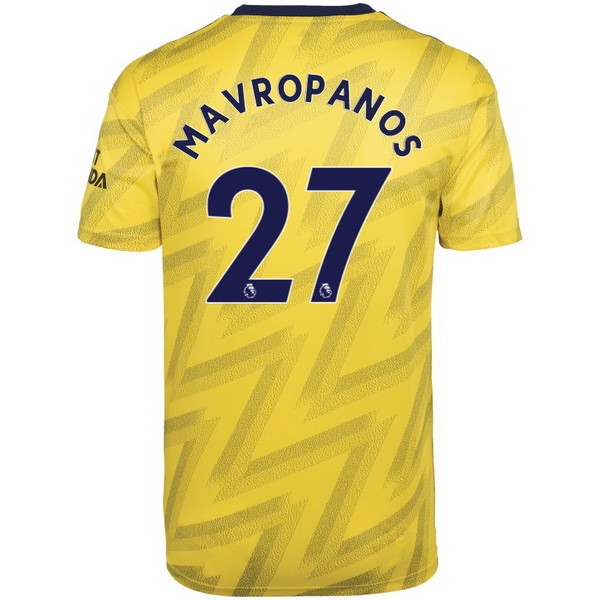 Camiseta Arsenal NO.27 Mavropanos 2ª 2019/20 Amarillo